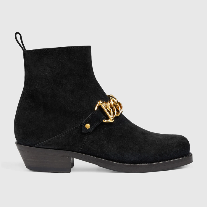 유럽직배송 구찌 GUCCI Gucci Women&#039;s ankle boot with chain 659626CH0001000