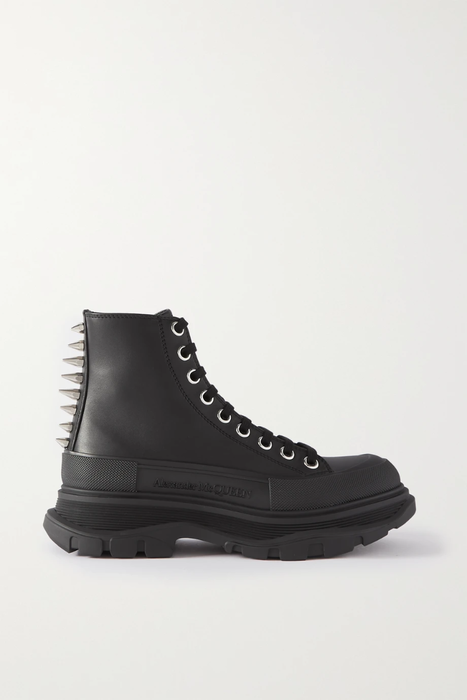 유럽직배송 알렉산더맥퀸 앵클부츠 ALEXANDER MCQUEEN Tread studded leather exaggerated-sole ankle boots 33258524072173561