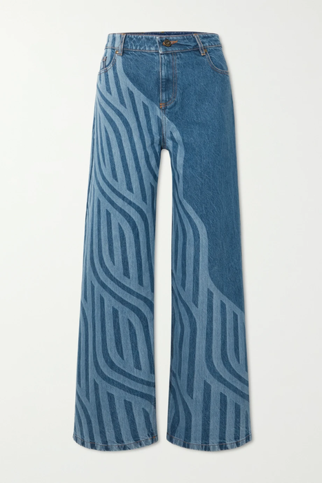 유럽직배송 AHLUWALIA High-rise wide-leg organic jeans 25185454455697255