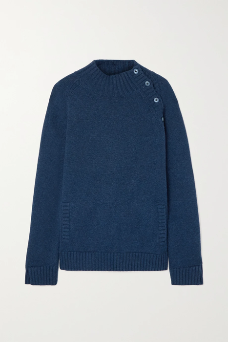 유럽직배송 로로피아나 스웨터 LORO PIANA Berkeley button-detailed cashmere turtleneck sweater 25185454455996681