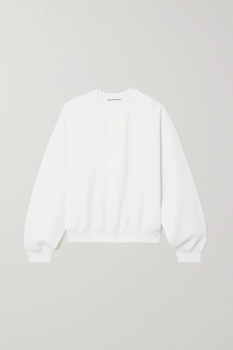 유럽직배송 ALEXANDERWANG.T Printed cotton-blend jersey sweatshirt 24665545640556460