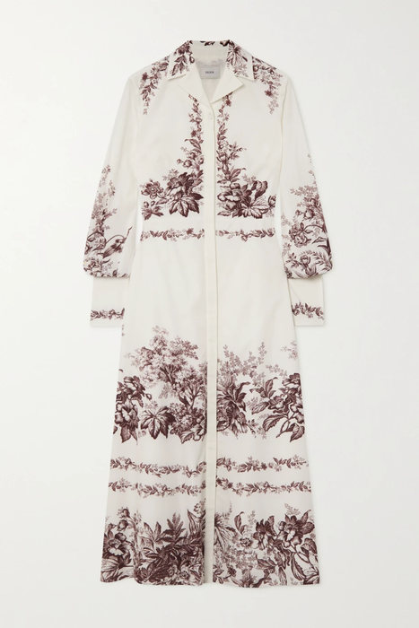 유럽직배송 에르뎀 셔츠원피스 ERDEM Emily floral-print cotton-poplin shirt dress 25185454455828567