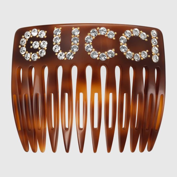 유럽직배송 구찌 GUCCI Gucci - Crystal Gucci hair comb  503957I12GO8517