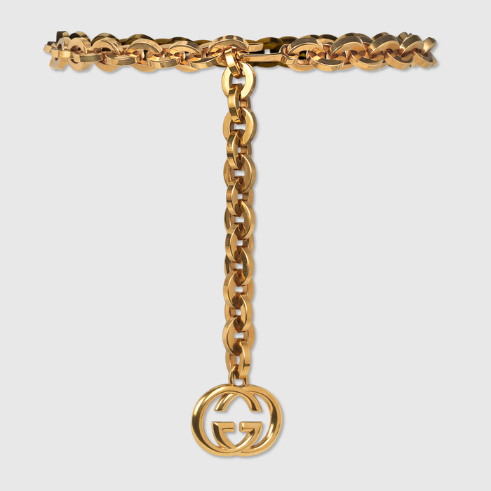 유럽직배송 구찌 GUCCI Gucci Chain belt with Interlocking G charm 649931J160T0863