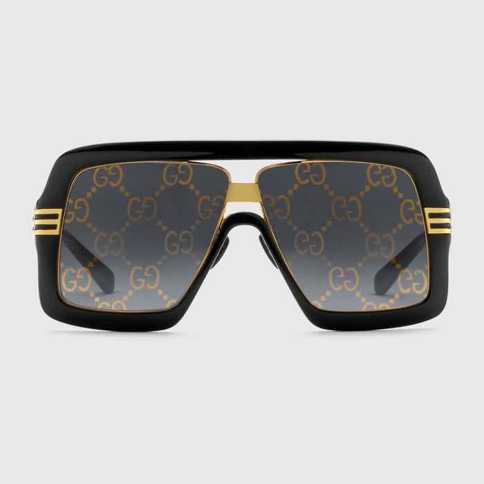 유럽직배송 구찌 GUCCI Gucci Square-frame sunglasses with GG lens 648623J07401012