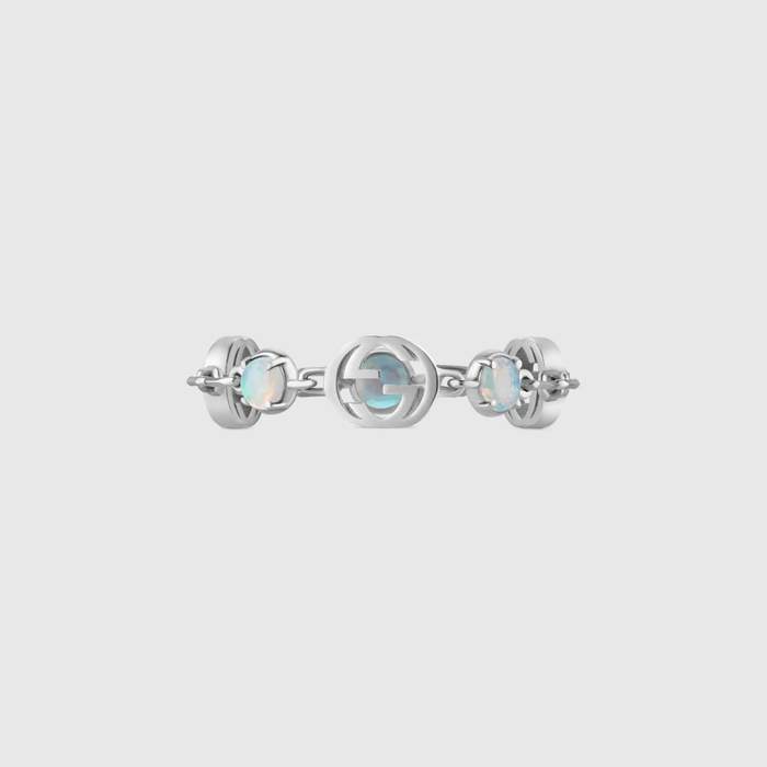 유럽직배송 구찌 GUCCI Gucci Interlocking G ring with opals 662071I4D309078
