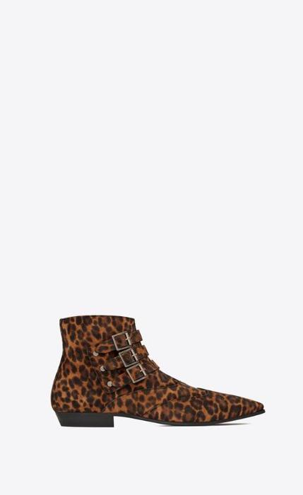 유럽직배송 입생로랑 부츠 SAINT LAURENT stan boots in leopard-print suede 6872391FL002198