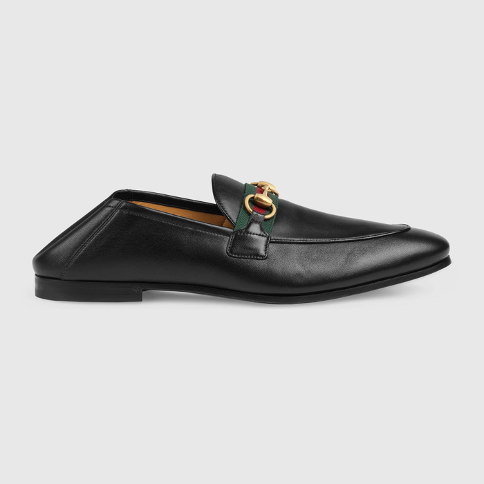 유럽직배송 구찌 GUCCI Gucci Men&#039;s leather Horsebit loafer with Web 581513DLCC01078