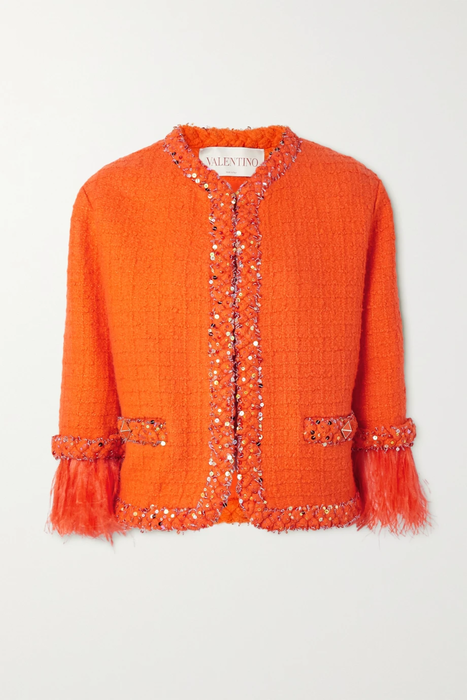 유럽직배송 발렌티노 자켓 VALENTINO Embellished wool-blend tweed jacket 24665545640610619