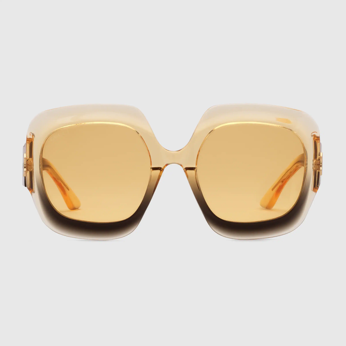 유럽직배송 구찌 GUCCI Gucci Rectangular-frame sunglasses 663783J07401073