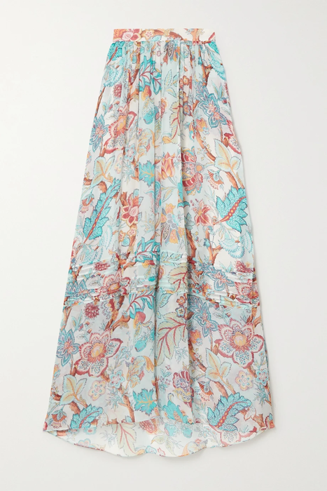 유럽직배송 에트로 스커트 ETRO Pleated floral-print silk-chiffon maxi skirt 25185454455902834