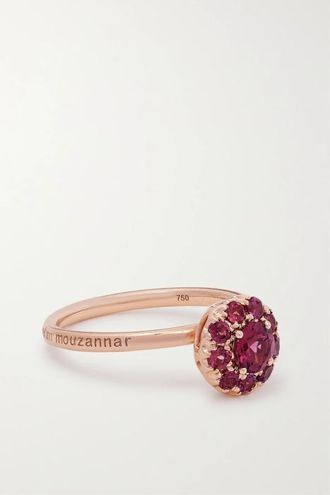 유럽직배송 셀림모우자나 반지 SELIM MOUZANNAR Beirut medium 18-karat rose gold rhodolite ring 22250442025810357