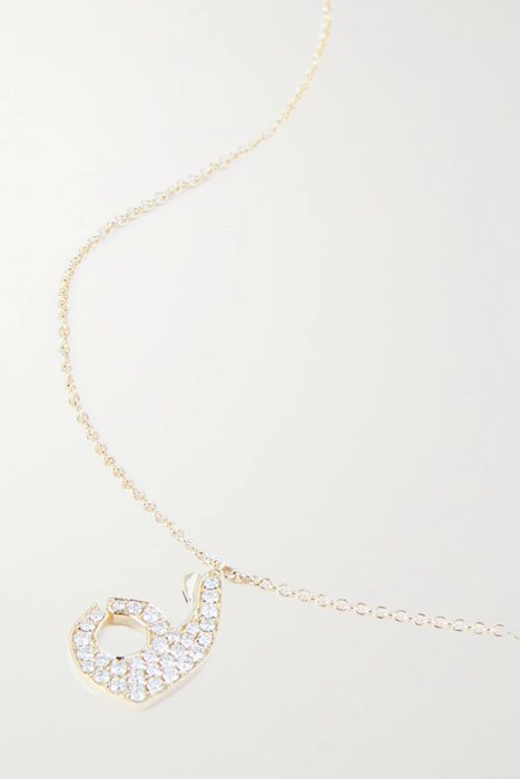 유럽직배송 록산느퍼스트 목걸이 ROXANNE FIRST OK 14-karat gold diamond necklace 30629810019790177