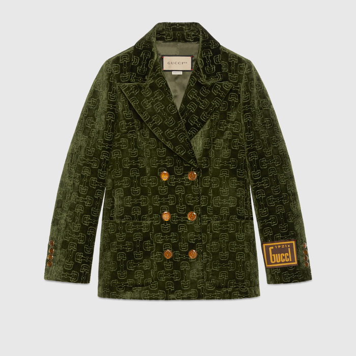 유럽직배송 구찌 GUCCI Gucci - Gucci 100 Horsebit jacquard jacket 676366ZAH483484