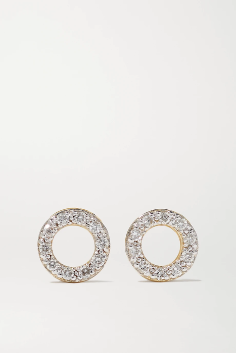 유럽직배송 MATEO 14-karat gold diamond earrings 25458910981697001