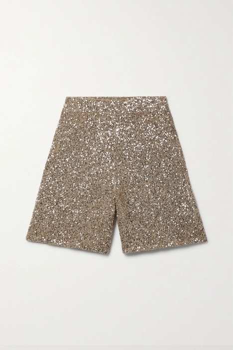 유럽직배송 LAPOINTE Sequin-embellished cashmere and silk-blend shorts 25185454456076747