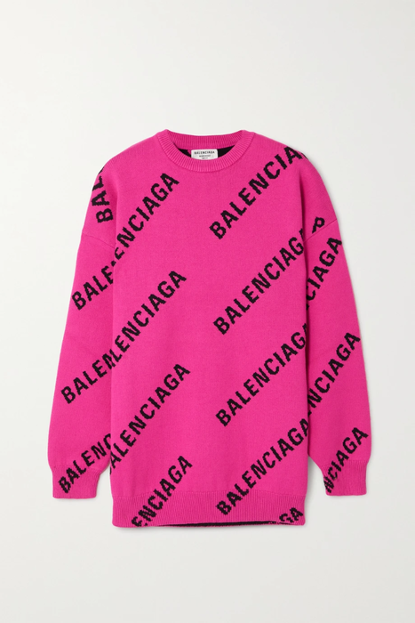 유럽직배송 발렌시아가 스웨터 BALENCIAGA Intarsia cotton-blend sweater 36093695688969709