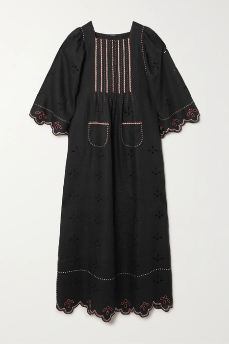 유럽직배송 비타 킨 원피스 VITA KIN Bridget embroidered broderie anglaise linen-gauze maxi dress 17411127377163921