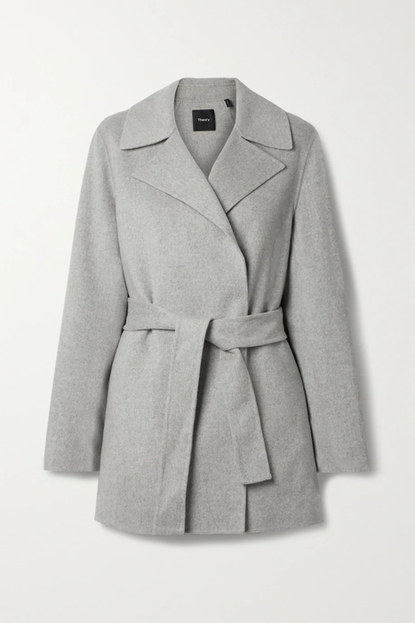 유럽직배송 띠어리 자켓 THEORY Belted wool and cashmere-blend jacket 25185454455905054
