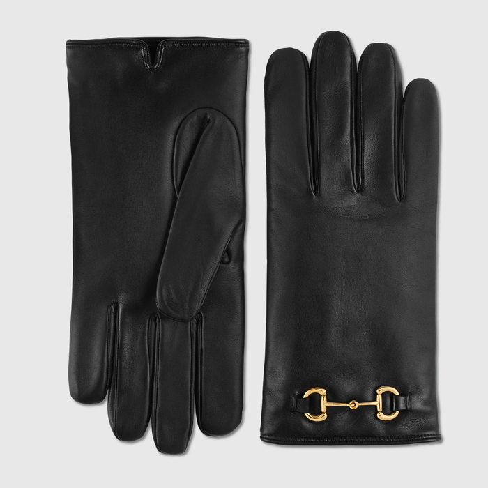 유럽직배송 구찌 GUCCI Gucci Leather gloves with Horsebit 645494BAP001000