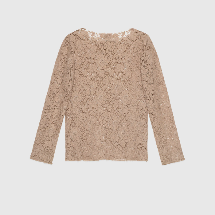 유럽직배송 구찌 GUCCI Gucci 2015 Re-Edition cotton lace shirt  664548Z404A2602