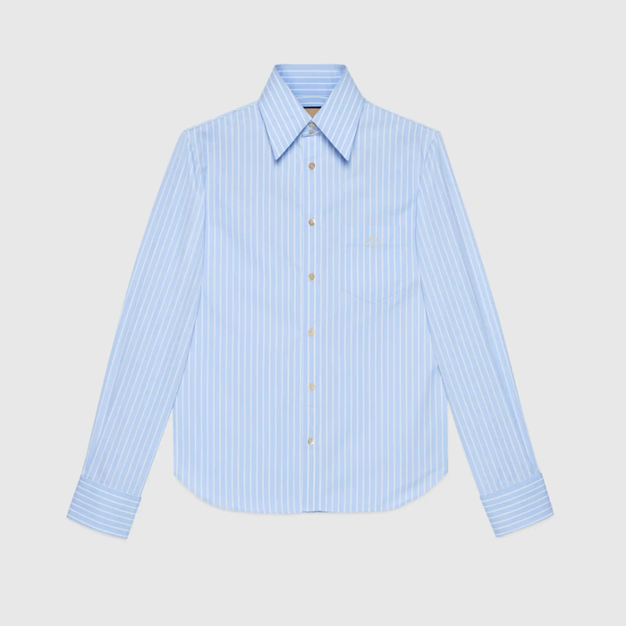 유럽직배송 구찌 GUCCI Gucci Striped cotton shirt 680788ZAICD4337