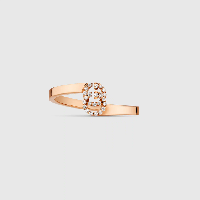 유럽직배송 구찌 GUCCI Gucci GG ring in rose gold with diamonds 457127J85405702