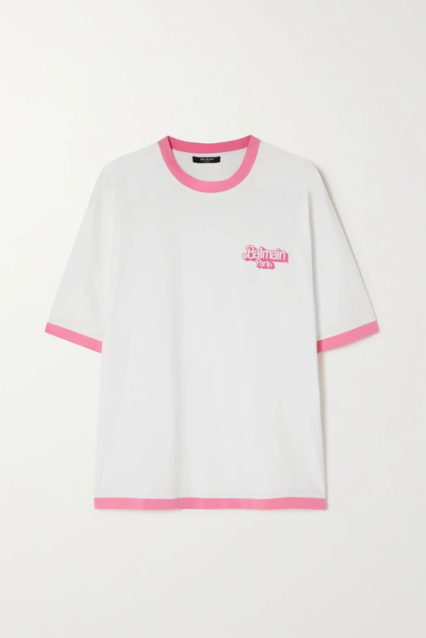 유럽직배송 발망 티셔츠 BALMAIN + Barbie oversized printed organic cotton-jersey T-shirt 22250442026122430