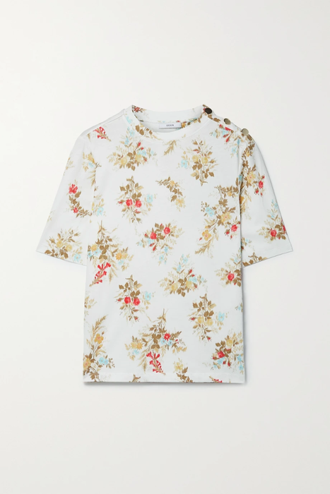유럽직배송 에르뎀 티셔츠 ERDEM Sofia floral-print cotton-jersey T-shirt 25185454455828562