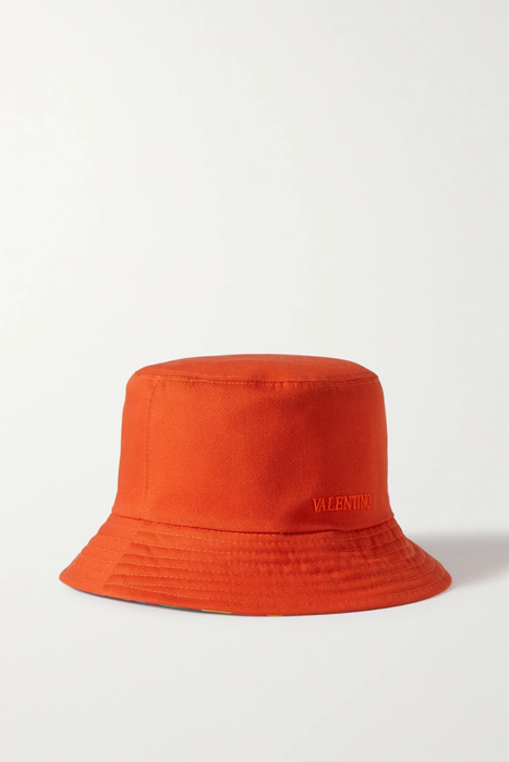 유럽직배송 발렌티노 VALENTINO Valentino Garavani reversible embroidered twill and printed cotton bucket hat 25185454455768429