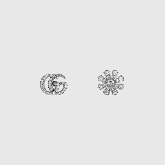 유럽직배송 구찌 귀걸이 GUCCI Flora 18k earrings with diamonds 582033J8CZ19068