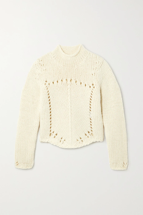 유럽직배송 빅토리아베컴 스웨터 VICTORIA BECKHAM Pointelle-knit wool sweater 25185454455940647