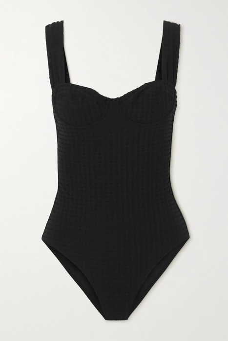 유럽직배송 EVARAE Parker textured stretch-ECONYL swimsuit 24772899113491685