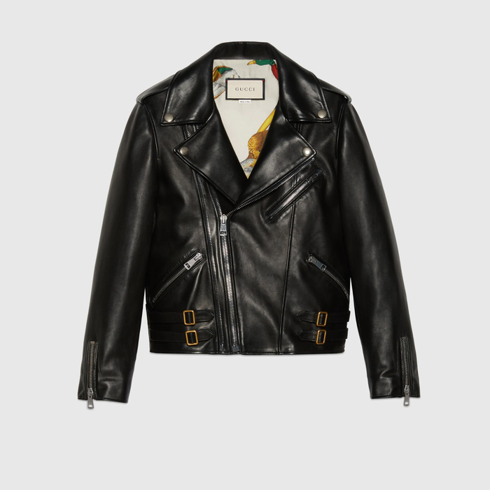 유럽직배송 구찌 자켓 GUCCI Plongé leather biker jacket 629189XN3361000