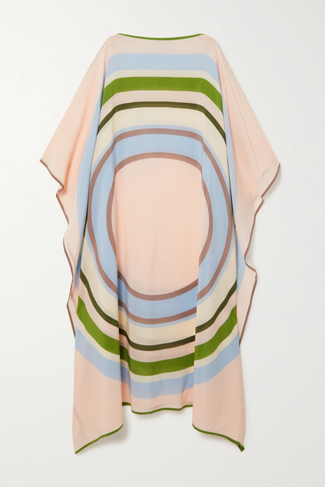 유럽직배송 LOUISA PARRIS + NET SUSTAIN Isadora printed silk crepe de chine midi dress 25185454456012183