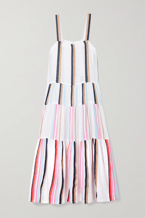 유럽직배송 렘렘 원피스 LEMLEM Bandira tiered striped cotton-blend gauze midi dress 25185454455579867