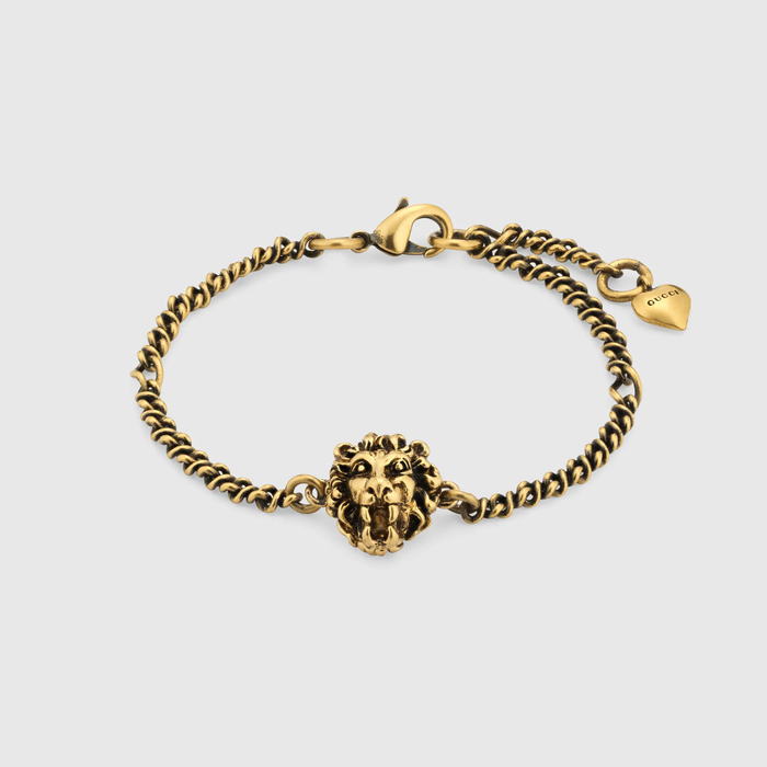 유럽직배송 구찌 GUCCI Gucci Lion head bracelet 651551I46000933