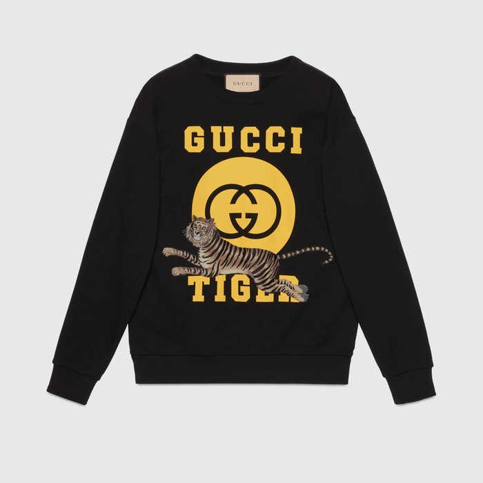 유럽직배송 구찌 GUCCI Gucci - Gucci Tiger cotton sweatshirt  623245XJD3U1152