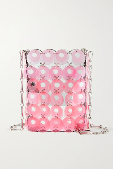 유럽직배송 파코라반 숄더백 PACO RABANNE Sparkle mini paillette-embellished faux leather shoulder bag 24772899113482582