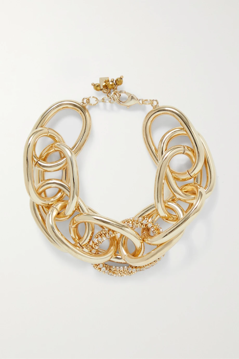 유럽직배송 로산티카 ROSANTICA Vittoria gold-tone crystal bracelet 24665545640552324