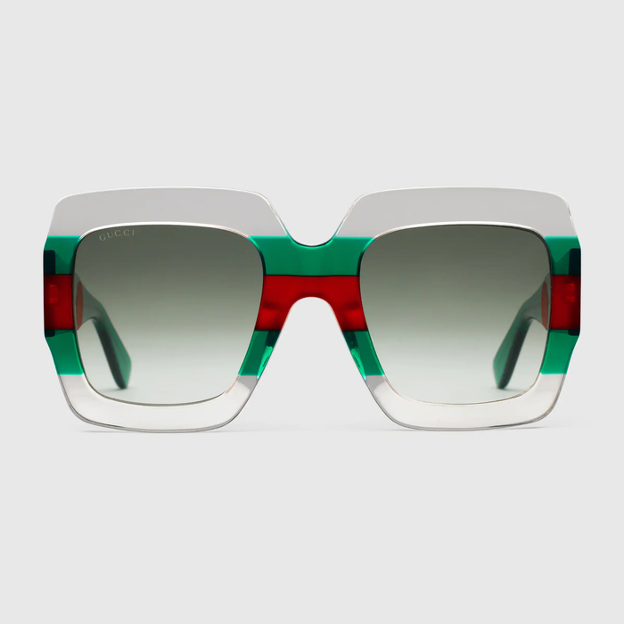 유럽직배송 구찌 GUCCI Gucci Square-frame acetate sunglasses 491426J07403333