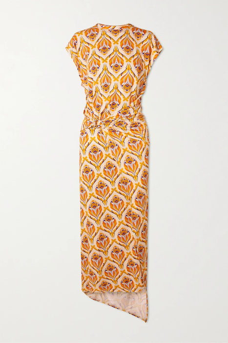 유럽직배송 파코라반 원피스 PACO RABANNE Printed stretch-jersey wrap-effect maxi dress 33258524072859804