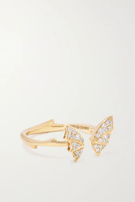 유럽직배송 STEPHEN WEBSTER + NET SUSTAIN Fly By Night 18-karat recycled gold diamond ring 27086482324687111