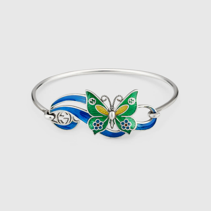 유럽직배송 구찌 GUCCI Gucci Interlocking G and butterfly bracelet 679875J84108521