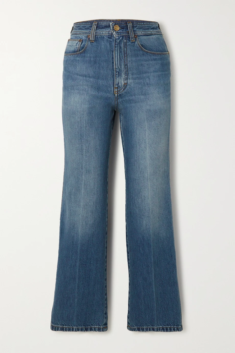 유럽직배송 빅토리아베컴 청바지 VICTORIA BECKHAM Stevie cropped high-rise wide-leg jeans 25185454455964131