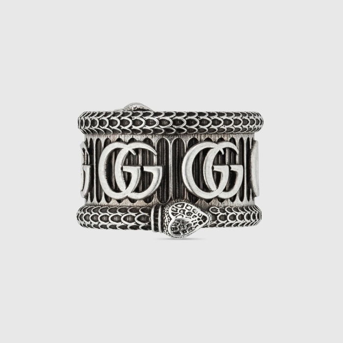 유럽직배송 구찌 GUCCI Gucci Silver ring with Double G 577201J84000811