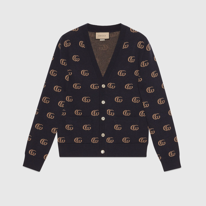 유럽직배송 구찌 GUCCI Gucci GG knit cashmere jacquard cardigan 660285XKB3T4037