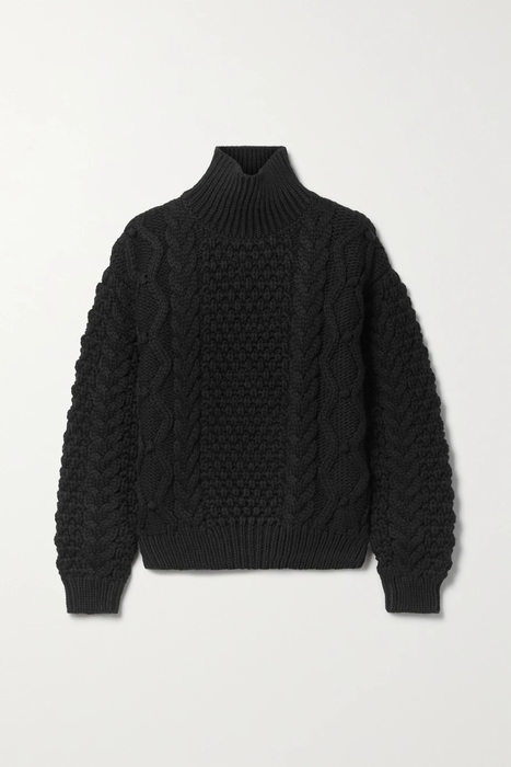 유럽직배송 닐리로탄 스웨터 NILI LOTAN Hawthorn cable-knit wool turtleneck sweater 27086482323093019