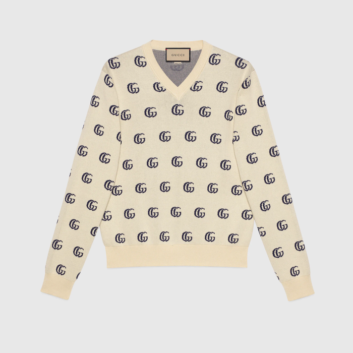 유럽직배송 구찌 GUCCI Gucci GG knit cotton jacquard jumper 655104XKBVB9071