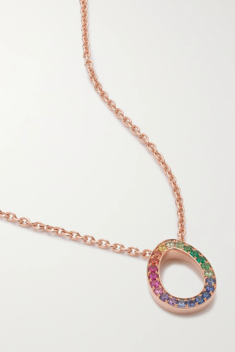 유럽직배송 파베르제 목걸이 FABERGÉ Colours of Love 18-karat rose gold multi-stone necklace 24665545640577910